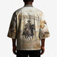 Bass Reeves Spirit Frontier Legend Kimono African American Marshal Horse Riding Western Watercolor