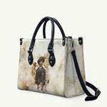 Bass Reeves Spirit Frontier Legend Leather Bag African American Marshal Horse Riding Western Watercolor