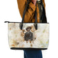 Bass Reeves Spirit Frontier Legend Leather Tote Bag African American Marshal Horse Riding Western Watercolor