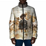 Bass Reeves Spirit Frontier Legend Padded Jacket African American Marshal Horse Riding Western Watercolor