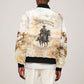 Bass Reeves Spirit Frontier Legend Sleeve Zip Bomber Jacket African American Marshal Horse Riding Western Watercolor