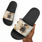 Bass Reeves Spirit Frontier Legend Slide Sandals African American Marshal Horse Riding Western Watercolor