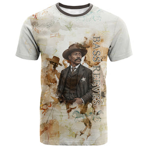 Bass Reeves Spirit Frontier Legend T shirt African American Marshal Horse Riding Western Watercolor