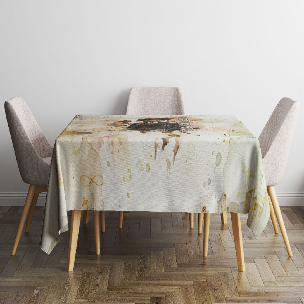 Bass Reeves Spirit Frontier Legend Tablecloth African American Marshal Horse Riding Western Watercolor
