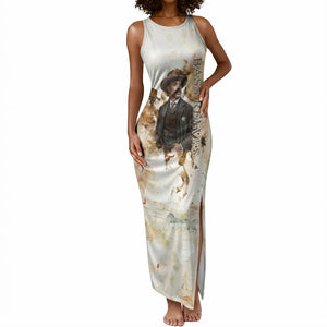 Bass Reeves Spirit Frontier Legend Tank Maxi Dress African American Marshal Horse Riding Western Watercolor