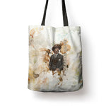Bass Reeves Spirit Frontier Legend Tote Bag African American Marshal Horse Riding Western Watercolor