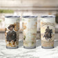 Bass Reeves Spirit Frontier Legend Tumbler Cup African American Marshal Horse Riding Western Watercolor