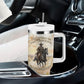 Bass Reeves Spirit Frontier Legend Tumbler With Handle African American Marshal Horse Riding Western Watercolor