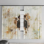 Bass Reeves Spirit Frontier Legend Window Curtain African American Marshal Horse Riding Western Watercolor