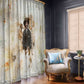 Bass Reeves Spirit Frontier Legend Window Curtain African American Marshal Horse Riding Western Watercolor
