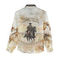 Bass Reeves Spirit Frontier Legend Women Casual Shirt African American Marshal Horse Riding Western Watercolor
