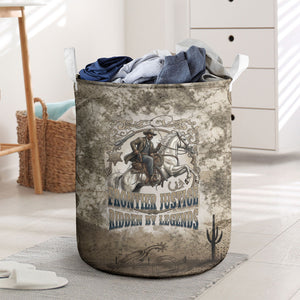 Bass Reeves Legend Black Cowboy Laundry Basket Western Legend Vintage - Legend Of The Frontier