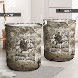 Bass Reeves Legend Black Cowboy Laundry Basket Western Legend Vintage - Legend Of The Frontier