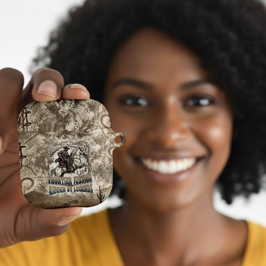 Bass Reeves Legend Black Cowboy AirPods Case Western Legend Vintage - Legend Of The Frontier
