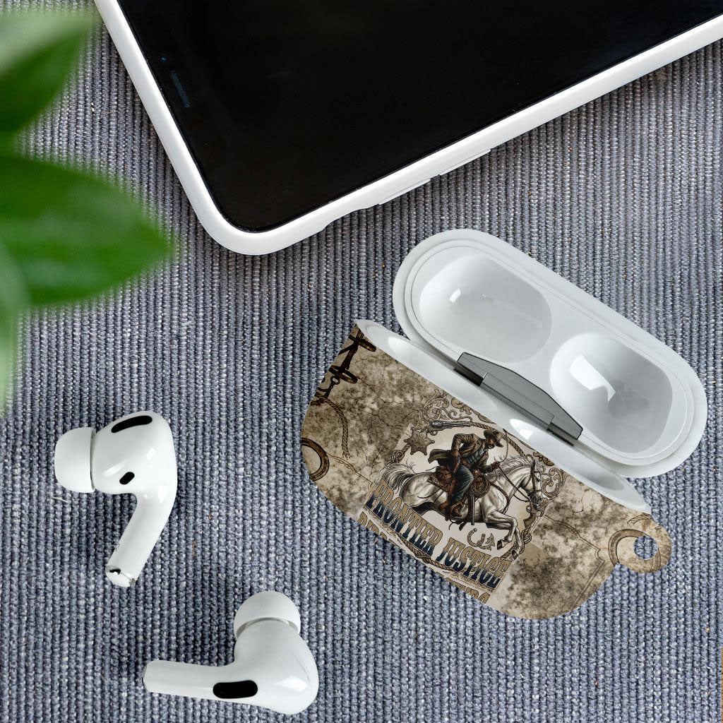 Bass Reeves Legend Black Cowboy AirPods Case Western Legend Vintage - Legend Of The Frontier