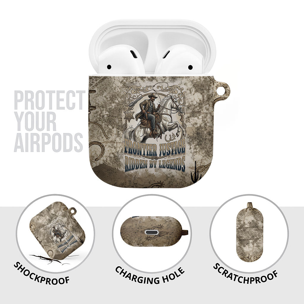 Bass Reeves Legend Black Cowboy AirPods Case Western Legend Vintage - Legend Of The Frontier