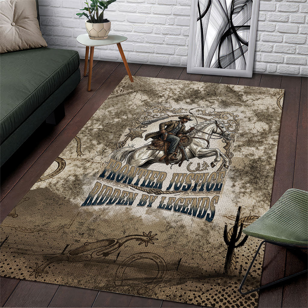 Bass Reeves Legend Black Cowboy Area Rug Western Legend Vintage - Legend Of The Frontier