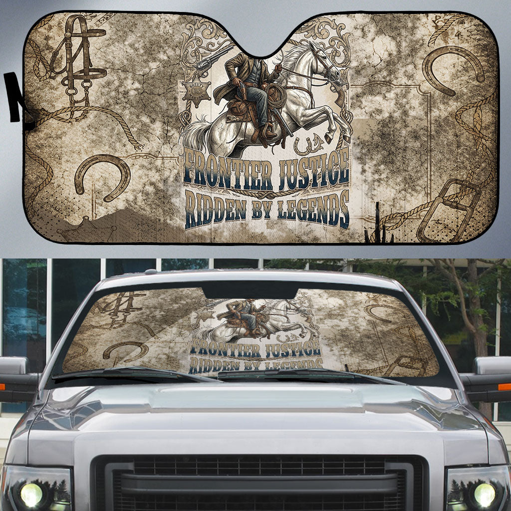 Bass Reeves Legend Black Cowboy Auto Sun Shade Western Legend Vintage - Legend Of The Frontier
