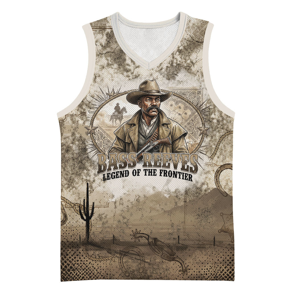 Bass Reeves Legend Black Cowboy Basketball Jersey Western Legend Vintage - Legend Of The Frontier