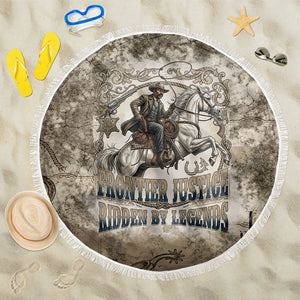 Bass Reeves Legend Black Cowboy Beach Blanket Western Legend Vintage - Legend Of The Frontier
