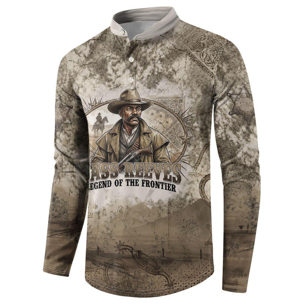 Bass Reeves Legend Black Cowboy Button Sweatshirt Western Legend Vintage - Legend Of The Frontier