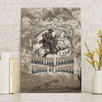 Bass Reeves Legend Black Cowboy Canvas Wall Art Western Legend Vintage - Legend Of The Frontier