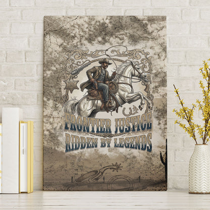 Bass Reeves Legend Black Cowboy Canvas Wall Art Western Legend Vintage - Legend Of The Frontier