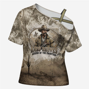 Bass Reeves Legend Black Cowboy Cross Shoulder Shirt Western Legend Vintage - Legend Of The Frontier