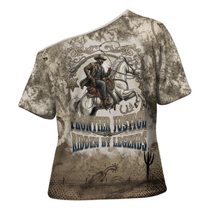 Bass Reeves Legend Black Cowboy Cross Shoulder Shirt Western Legend Vintage - Legend Of The Frontier