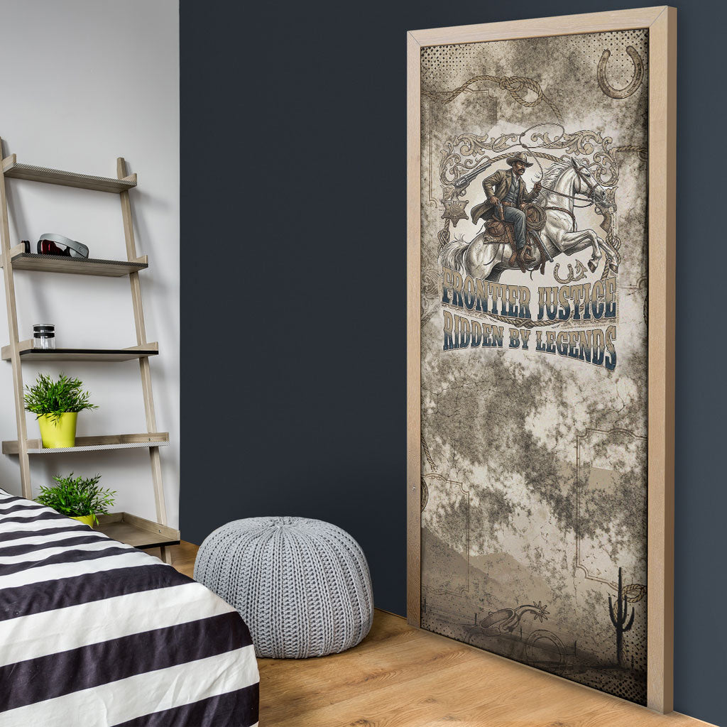 Bass Reeves Legend Black Cowboy Door Cover Western Legend Vintage - Legend Of The Frontier