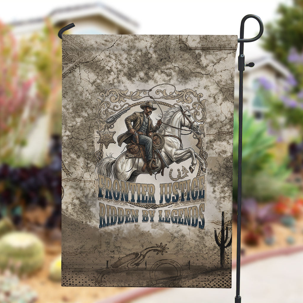 Bass Reeves Legend Black Cowboy Garden Flag Western Legend Vintage - Legend Of The Frontier