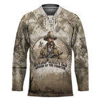 Bass Reeves Legend Black Cowboy Hockey Jersey Western Legend Vintage - Legend Of The Frontier
