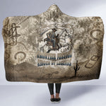 Bass Reeves Legend Black Cowboy Hooded Blanket Western Legend Vintage - Legend Of The Frontier