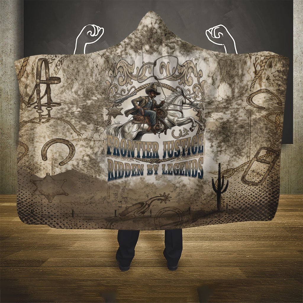 Bass Reeves Legend Black Cowboy Hooded Blanket Western Legend Vintage - Legend Of The Frontier