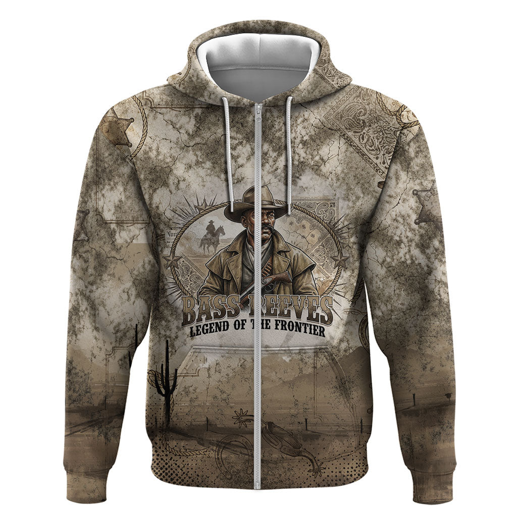 Bass Reeves Legend Black Cowboy Hoodie Western Legend Vintage - Legend Of The Frontier