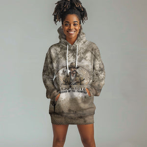 Bass Reeves Legend Black Cowboy Hoodie Dress Western Legend Vintage - Legend Of The Frontier