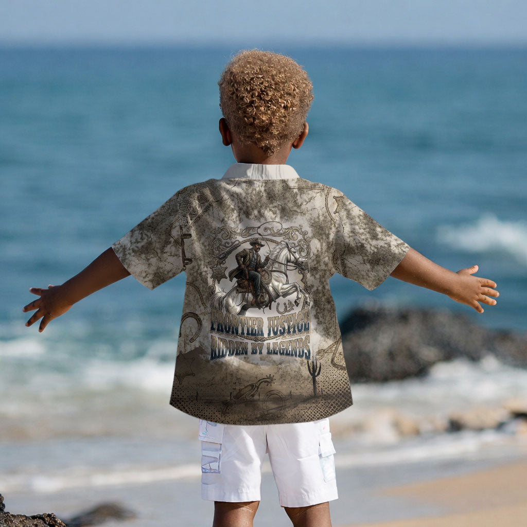 Bass Reeves Legend Black Cowboy Kid Hawaiian Shirt Western Legend Vintage - Legend Of The Frontier