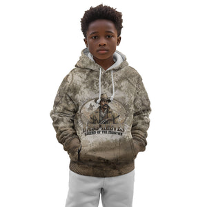 Bass Reeves Legend Black Cowboy Kid Hoodie Western Legend Vintage - Legend Of The Frontier