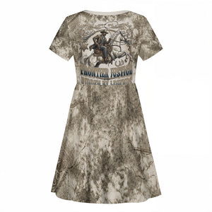 Bass Reeves Legend Black Cowboy Kid Short Sleeve Dress Western Legend Vintage - Legend Of The Frontier