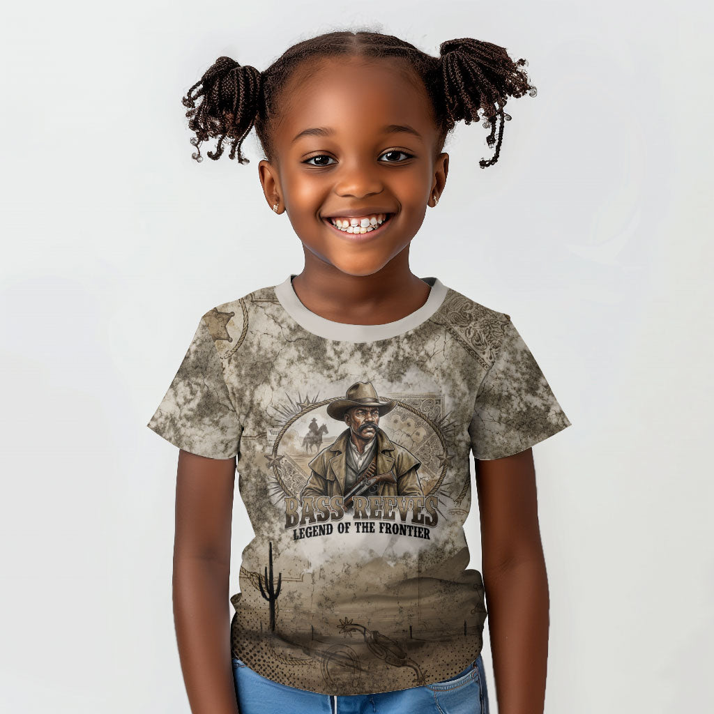 Bass Reeves Legend Black Cowboy Kid T shirt Western Legend Vintage - Legend Of The Frontier