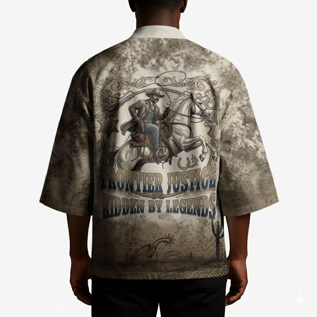 Bass Reeves Legend Black Cowboy Kimono Western Legend Vintage - Legend Of The Frontier