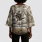 Bass Reeves Legend Black Cowboy Kimono Sleeve Blouse Western Legend Vintage - Legend Of The Frontier
