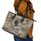 Bass Reeves Legend Black Cowboy Leather Tote Bag Western Legend Vintage - Legend Of The Frontier