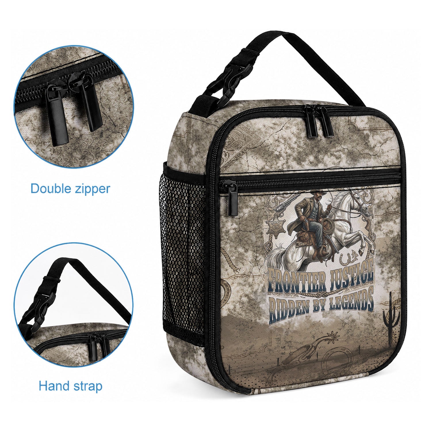 Bass Reeves Legend Black Cowboy Lunch Bag Western Legend Vintage - Legend Of The Frontier