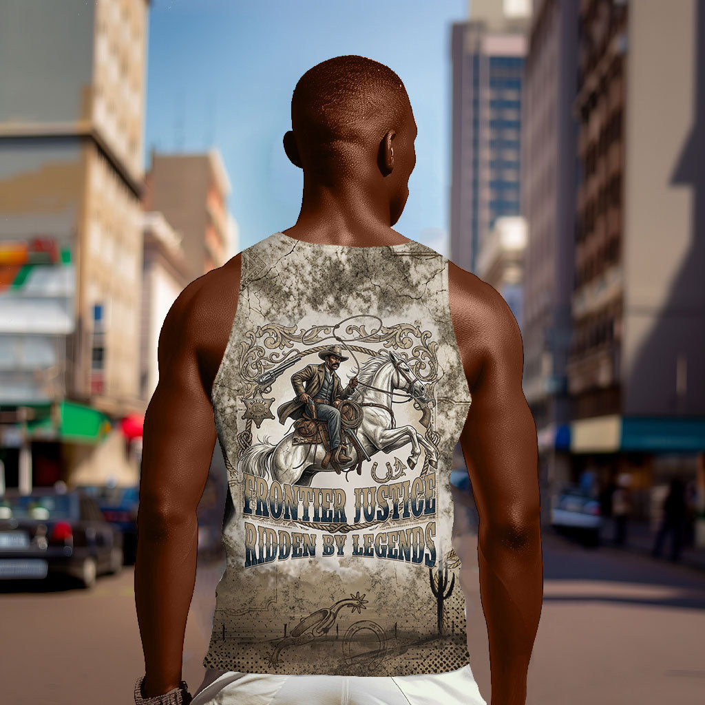 Bass Reeves Legend Black Cowboy Men Tank Top Western Legend Vintage - Legend Of The Frontier