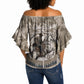 Bass Reeves Legend Black Cowboy Off Shoulder Wrap Waist Top Western Legend Vintage - Legend Of The Frontier