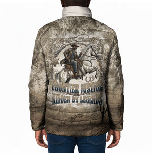 Bass Reeves Legend Black Cowboy Padded Jacket Western Legend Vintage - Legend Of The Frontier