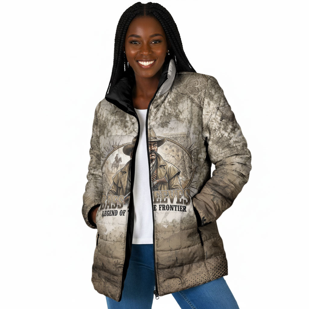 Bass Reeves Legend Black Cowboy Padded Jacket Western Legend Vintage - Legend Of The Frontier