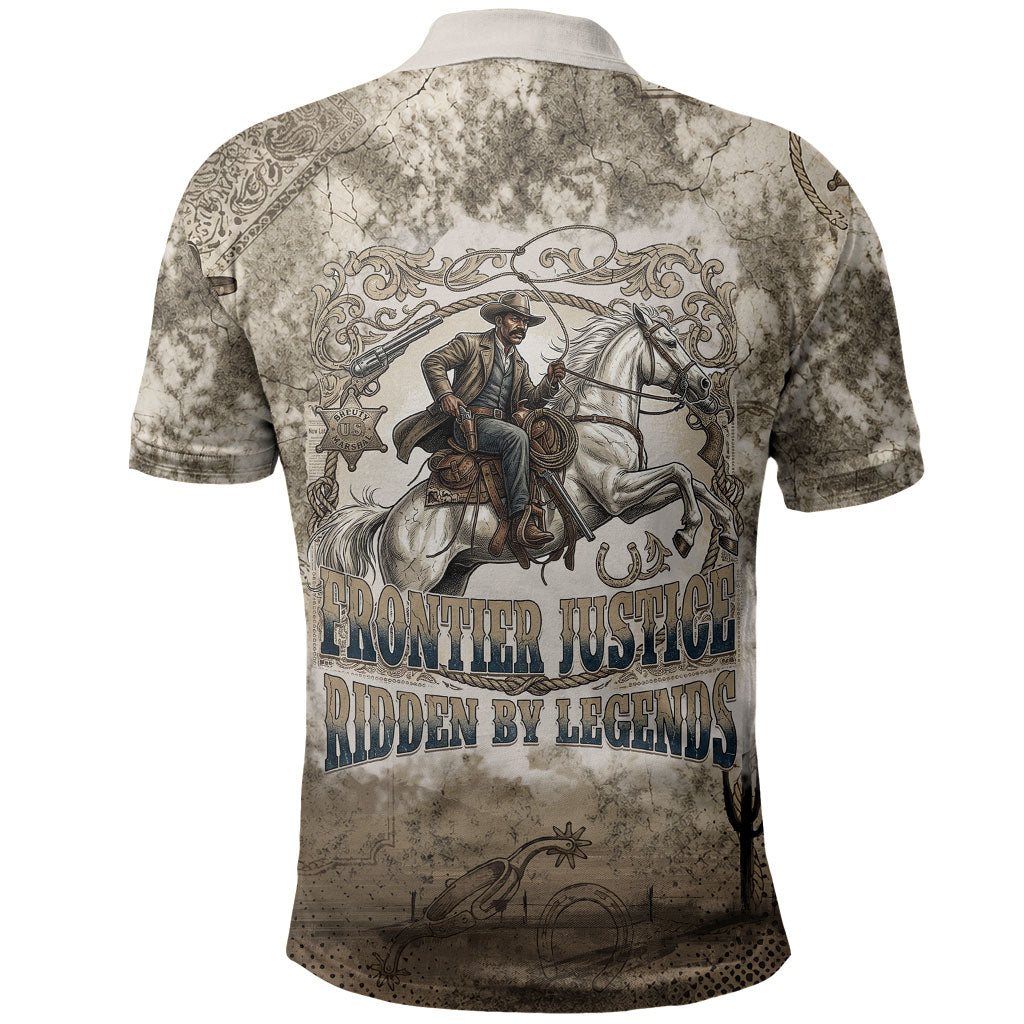 Bass Reeves Legend Black Cowboy Polo Shirt Western Legend Vintage - Legend Of The Frontier