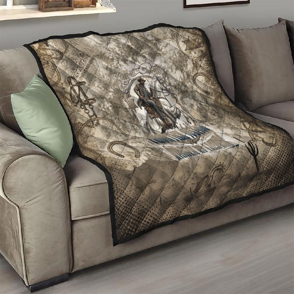 Bass Reeves Legend Black Cowboy Quilt Western Legend Vintage - Legend Of The Frontier